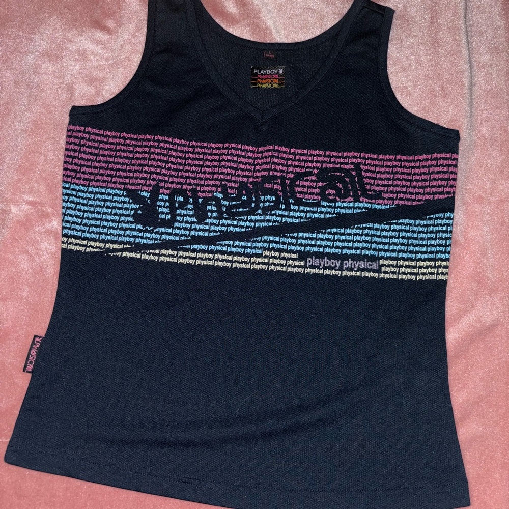Playboy Physical Black Tank Top